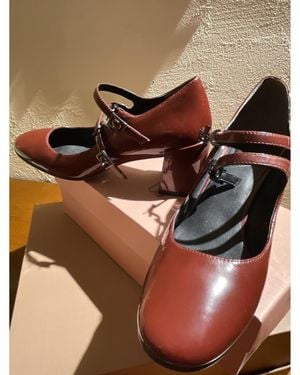 What For Chaussures escarpins Escarpins cuir vernis Talons 6 cms - Marron