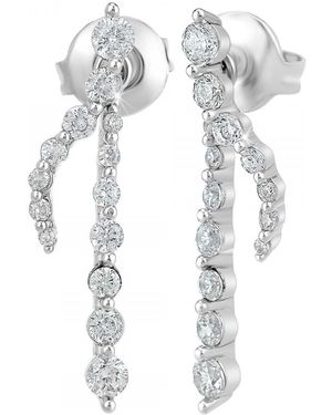 Sc Crystal Boucles oreilles B4159-ARGENT - Métallisé