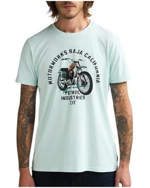 Petrol Industries T-Shirt Classic Print 12 - Bleu