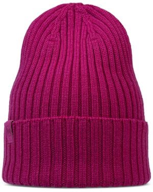 Buff Bonnet Knitted Norval Hat Beanie - Violet