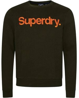 Superdry Pull Sweat Vintage Classic Crew - Vert