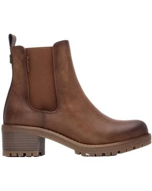 Refresh Bottines Bottines Semelle Intérieure Amovible - Marron