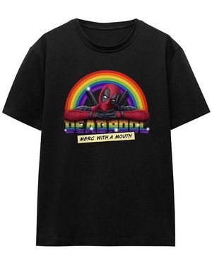 Deadpool T-Shirt Merc With A Uth - Noir
