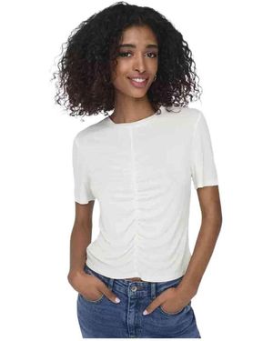 ONLY T-shirt 15346602-CLOUDDANCER - Blanc