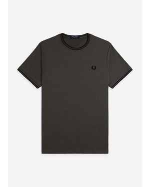 Fred Perry T-Shirt Twin Tipped T-Shirt - Zwart