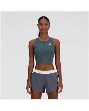 New Balance Maillots de corps WT41291GT-GT - Bleu