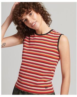 Superdry Debardeur Débardeur à rayures Cali - Multicolore