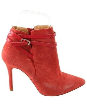 Ba&sh Chaussures escarpins Talons en daim rouges
