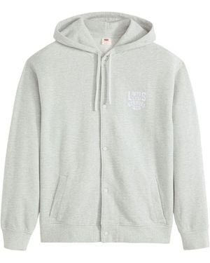 Levi's Sweatshirts À Capuche Alder - Gris