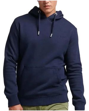 Superdry Sweat-shirt Sweatshirt à capuche Essential Logo - Bleu