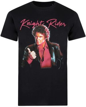 Knight Rider T-shirt Thumbs Up - Noir