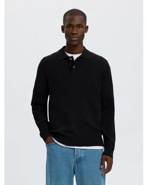 SELECTED Polo 16101762Bk - Noir