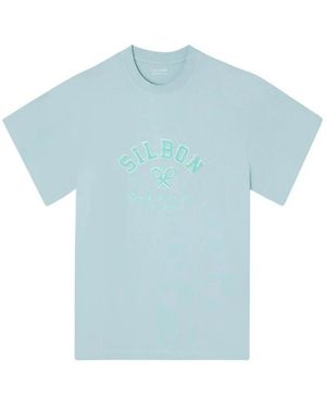 Silbon T-Shirt Korte Mouw 133726 Aguamarina - Blauw