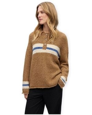 Object Pull Galia Knit - Tannin - Métallisé