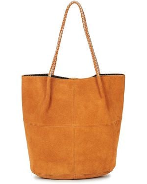 Pieces Handtas Pcbrianna Suede Shopper - Oranje