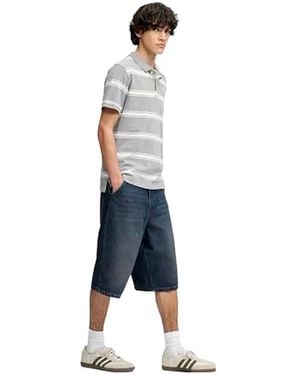Superdry Short denim Ovin - Bleu