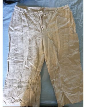 Scottage Pantalon Pantacourt en lin - Neutre