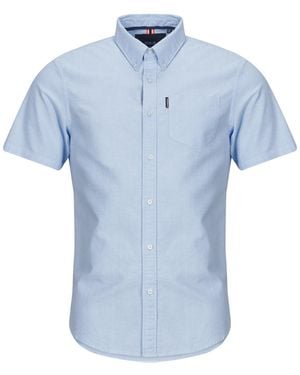 Superdry Camicia A Maniche Corte Chemise Oxford - Blu