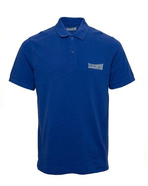 Harrington Polo Polo piqué worker blue / blanc - Bleu