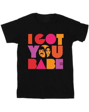 Sonny & Cher T-shirt I Got You - Noir