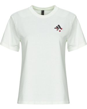 adidas T-Shirt Tiro Floral Graphic T-Shirt - Bianco