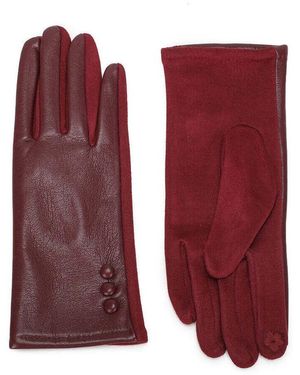 Gallantry Paris Gants Bouton Chic - Rouge