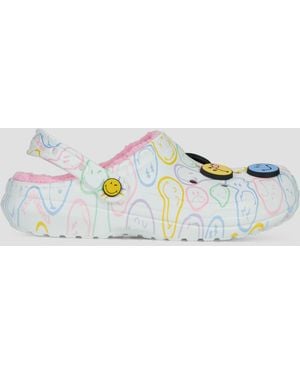 Crocs™ Sabots Smiley Classic Lined Clog - Bleu