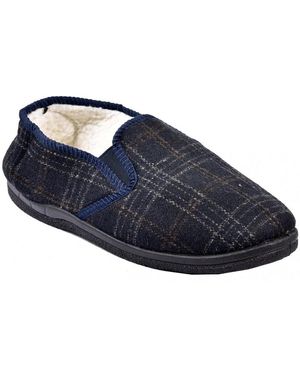 Ozabi Chaussons CHARENTAISE Pantoufle PREMIUM MU6092 MARINE - Bleu