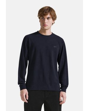 Sun 68 T-Shirt T-Shirt Piquet L/S - Bleu