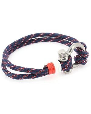 Clj Charles Le Jeune Bracelets Bracelet fermoir manille lyre - Bleu
