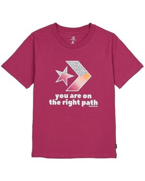 Converse T-shirt Traibazer Graphic Tee - Violet