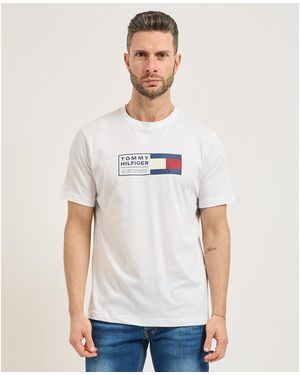 Tommy Hilfiger T-shirt T-shirt en jersey avec logo - Blanc