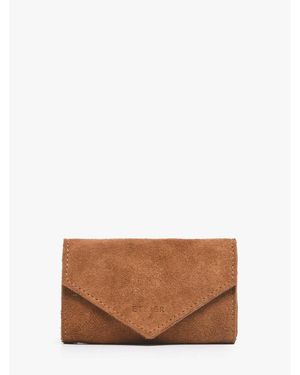 Etrier Portefeuille Porte-monnaie AGNES cuir AGNES 080-EAGN5018 - Marron