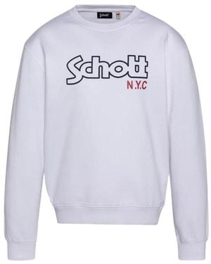 Schott Nyc Sweatshirts Stanley - Bleu