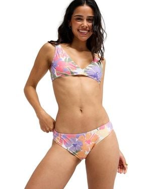 Roxy Maillots De Bain Hazey Hibiscus Hipster - Marron