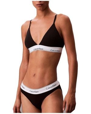 Calvin Klein Slips Lightly Lined Triangle - Noir