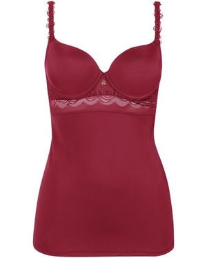 Lisca Guêpières Caraco Préformé Armaturé Ruby - Rouge