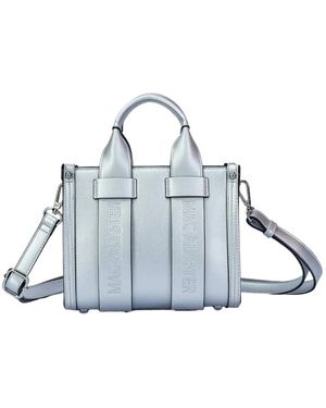 Mac Alyster Sac à main Sac a main Ref 68012 Argent 27*21*10 cm - Bleu