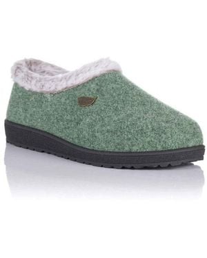 Plumaflex Chaussons Pantoufle de maison - Doublé - Vert