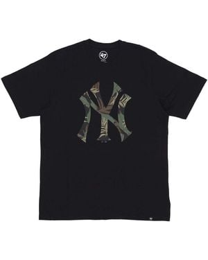 '47 T-shirt Maglietta Uomo Mlb Imprint Echo Tee Neyyan Jet Black - Noir