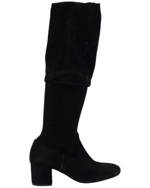 Maje Bottes Bottes en cuir - Noir