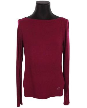 Marella Pull Pull en coton marron - Rouge