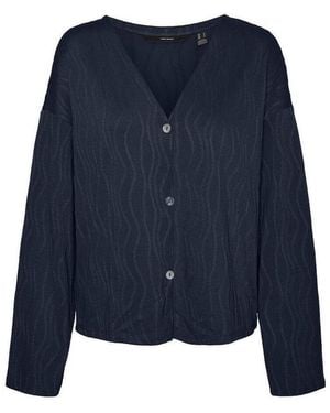 Vero Moda Gilet Cardigan - Bleu