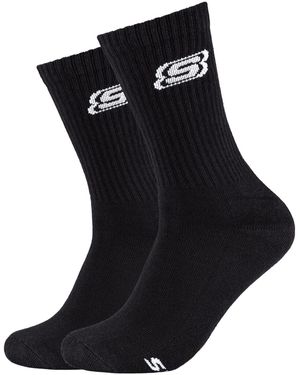Skechers Sportsokken 2Pk Tennis Cushioned Socks - Zwart