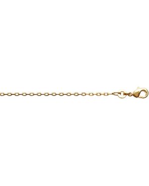 Brillaxis Collier Chaine Plaqué Or Maille Forçat 45 + 4Cm - Multicolore