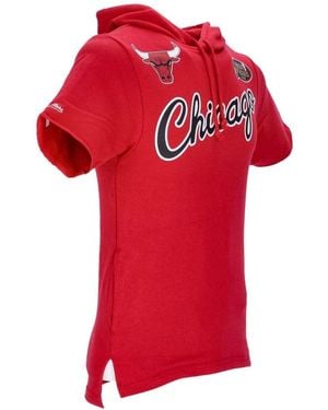 Mitchell & Ness Sweatshirts À Capuche French Terry Hoodie - Rouge