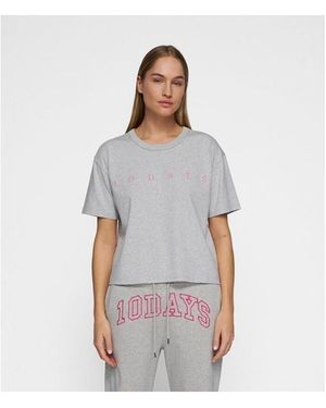 10 Days T-Shirt Korte Mouw - Wit