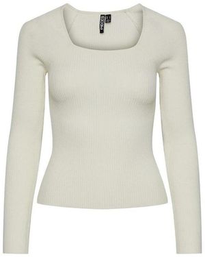 Pieces T-Shirt Lange Mouw - Wit