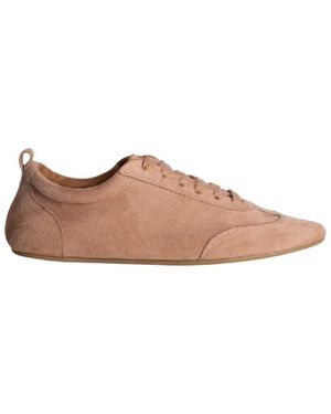 Vera Collection Baskets Les Baskets Avec Lacets Style Ballerines, Pâle - Rose