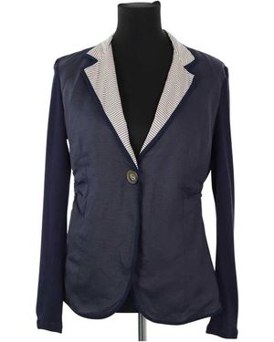 Brunello Cucinelli Veste Blazer en coton bleu